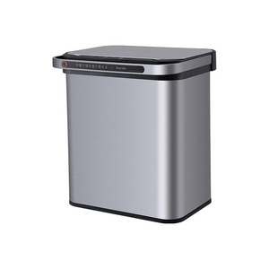 bathroom folding Classification hanging classified Metal Paper Waste Bin park trash can with lid intelligent trash bin