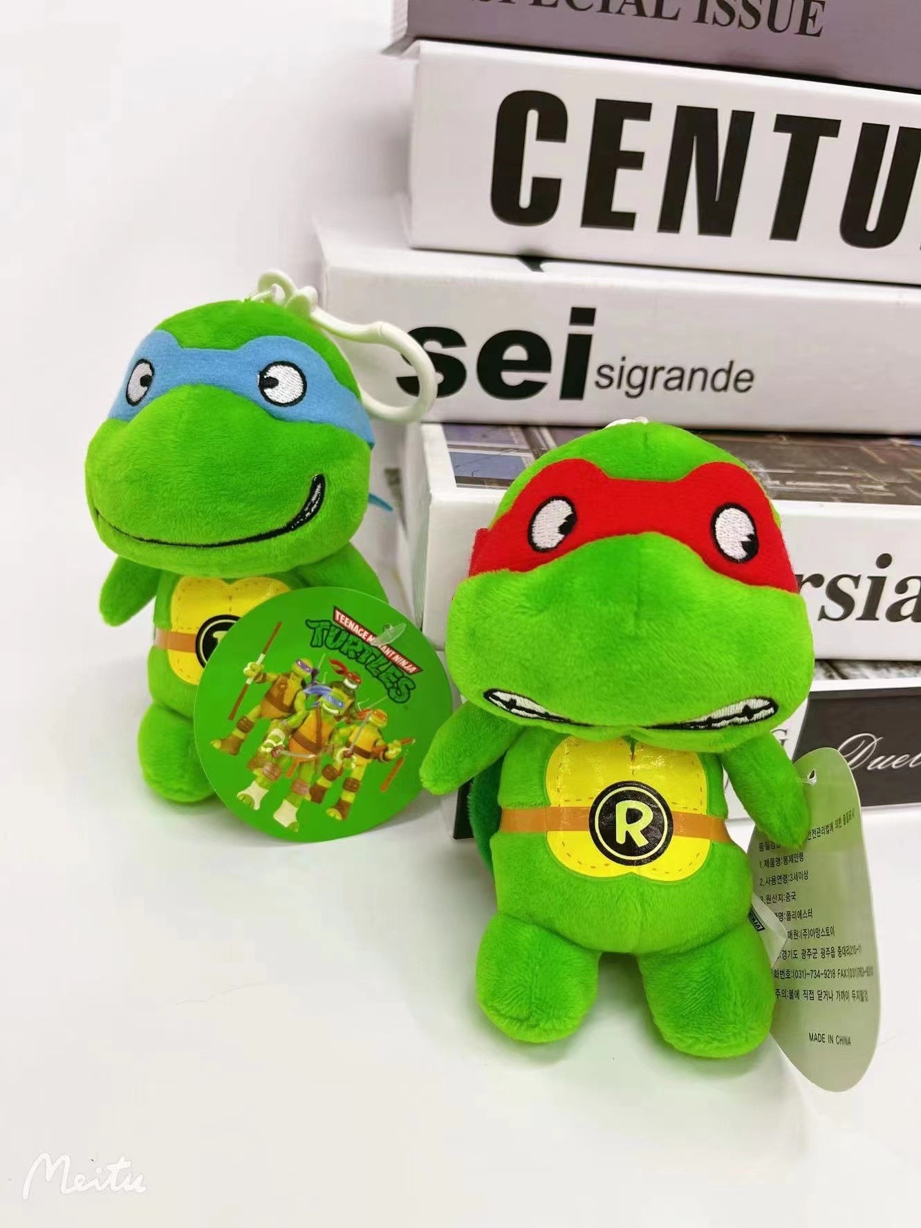 Factory Direct Sales Q Version 10cm Ninja Turtles Stuffed Animal Toy Doll Stuffed Plush Pendant Keychain