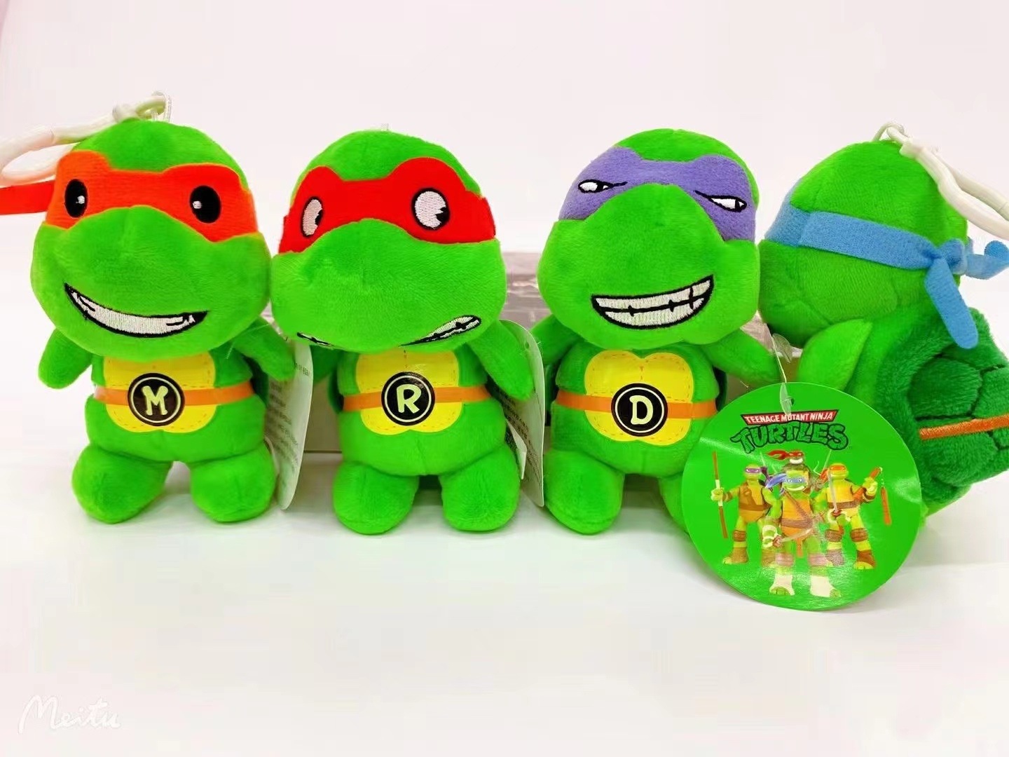 Factory Direct Sales Q Version 10cm Ninja Turtles Stuffed Animal Toy Doll Stuffed Plush Pendant Keychain