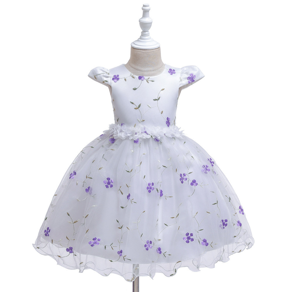 High quality fashion exquisite elegant casual princess gown kids dresses for girls