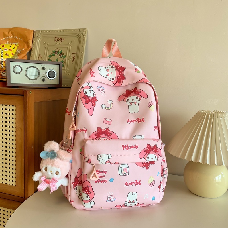 new arrive kawaii student bags kids bookbags large capacity high school bags cartoon melody travel canvas children backpack