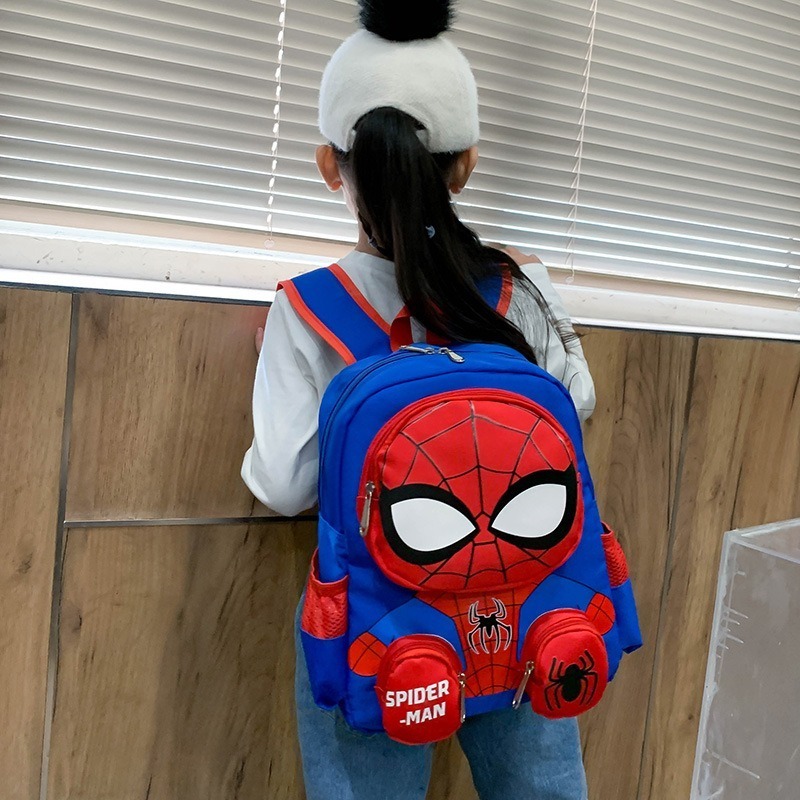 kawaii children adult student girls kids bookbags schoolbags book cute cartoon spiderman kitty school bags backpack