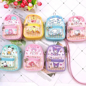 2023 designer small size melody kitty PU leather handbags shoulder bag cartoon cute keychain coin purse