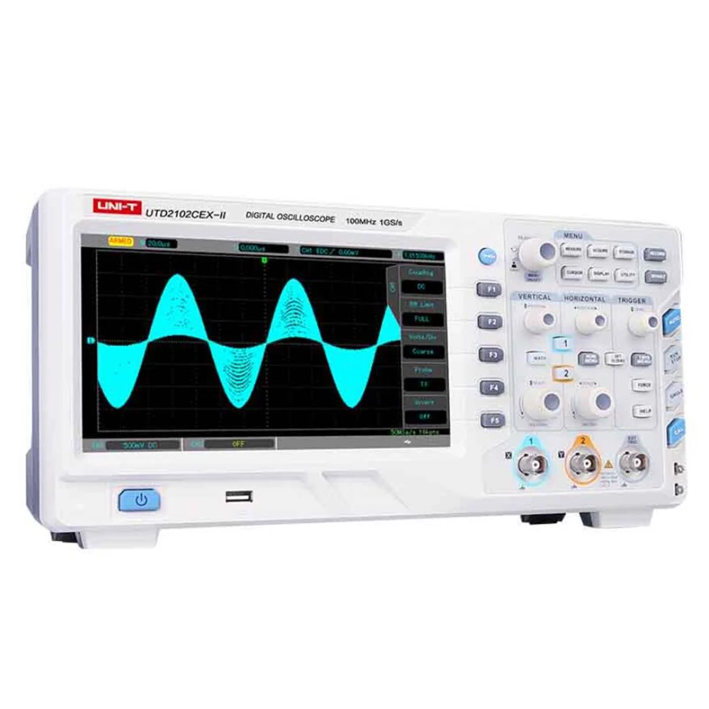 UTD2102CEX-II High Quality LCD Desktop Digital Storage Oscilloscope Real Time Sampling Rate Dual Channel Storage Oscilloscope