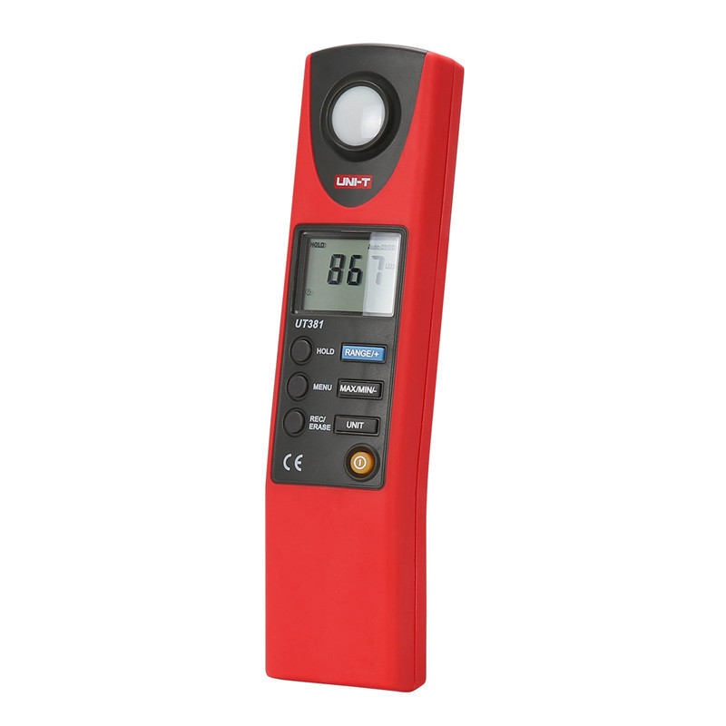 UNI-T UT381 Automatic Measuring Light Intensity Meter Manual Range Illuminance Handheld Meter Usb Data Transmission Industry Use