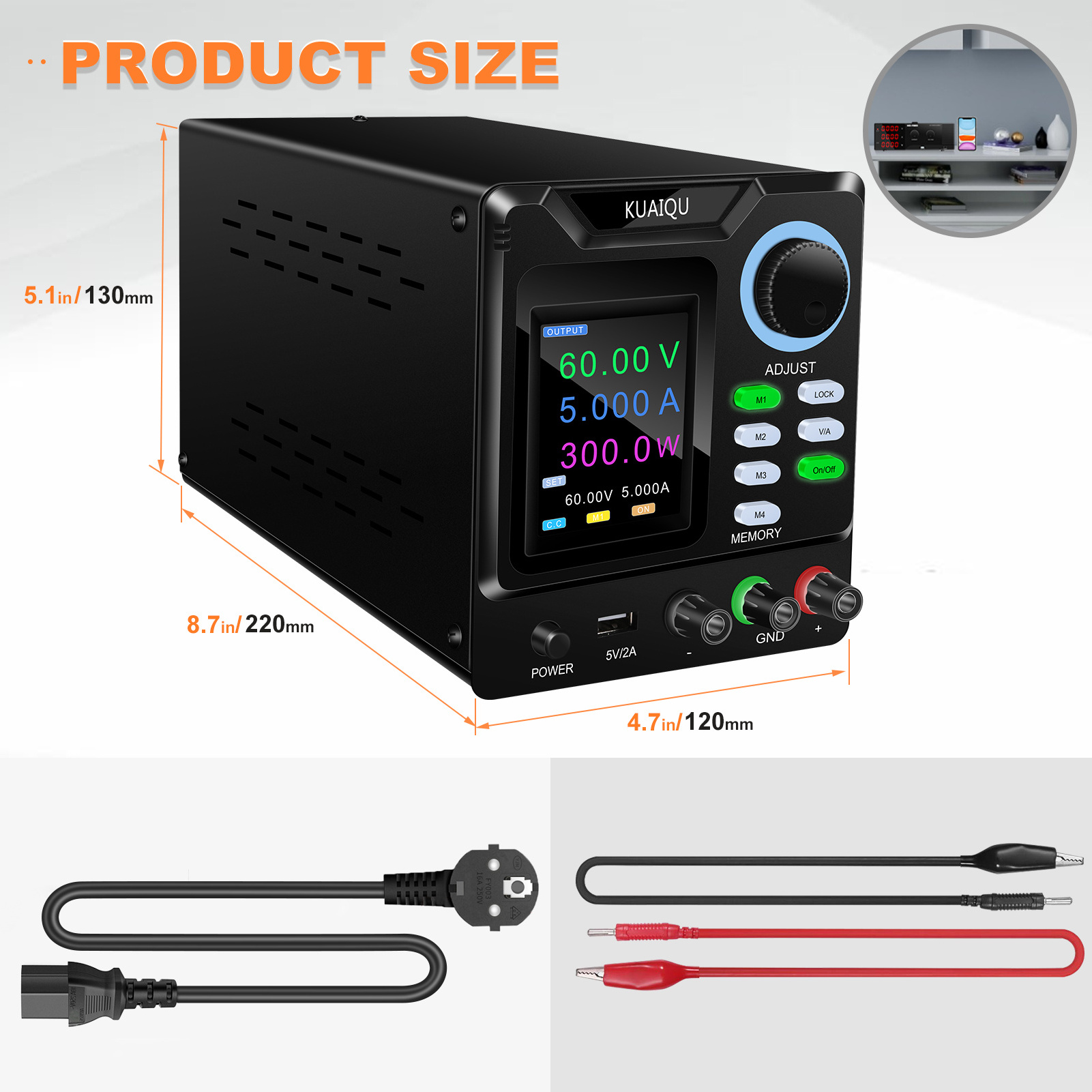 SPPS-D605 encoder regulated DC power supply 60V 5A laboratory regulated power supply for testing, repair and electroplating