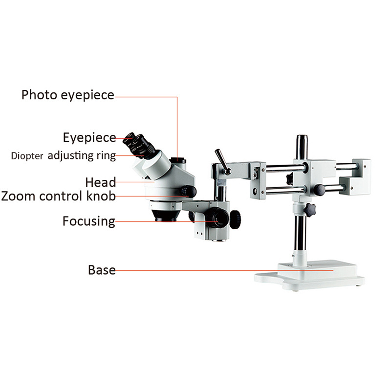 Competitive Price Polarizing Soldering HD RED13MP Camera 3.5X-270X Trinocular Stereo Microscope