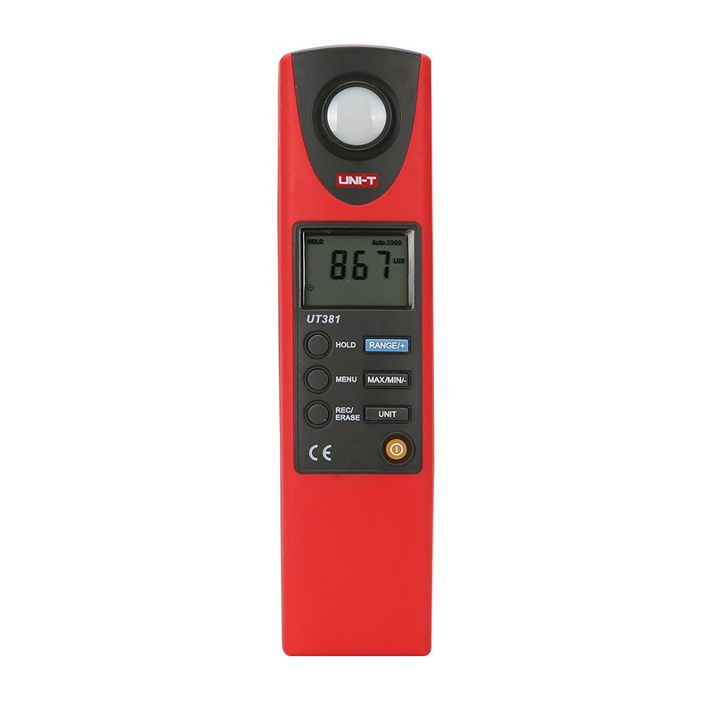 UNI-T UT381 Automatic Measuring Light Intensity Meter Manual Range Illuminance Handheld Meter Usb Data Transmission Industry Use