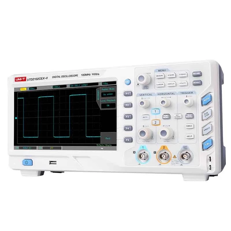 UTD2102CEX-II High Quality LCD Desktop Digital Storage Oscilloscope Real Time Sampling Rate Dual Channel Storage Oscilloscope