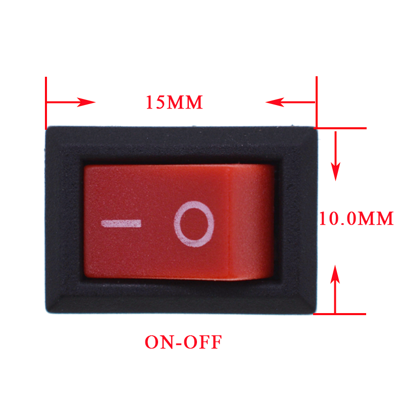 YZ Switch KCD11-3P 10*15MM  3pin  2 levels 3A ON OFF Switch Mini Rocker switch