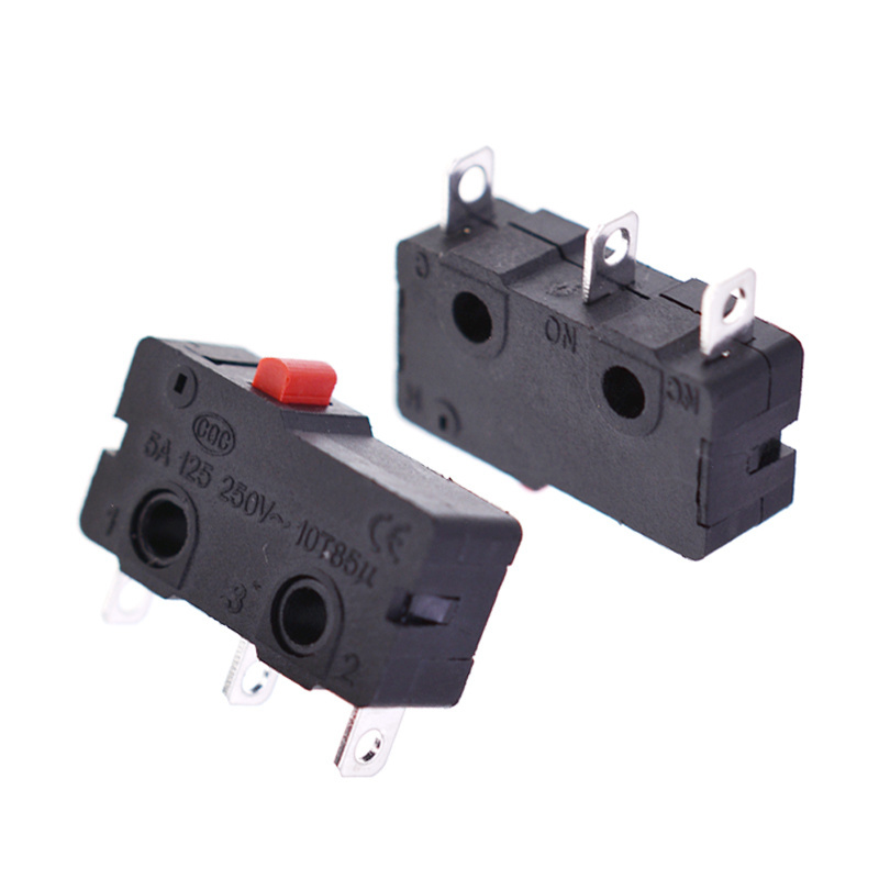 YZC-007 Mini Power Travel Switch 3 Pin Limit Switch Left Turn Right Turn Micro Limit Switch For Mouse 1NO1NC 3 Pin Momentary