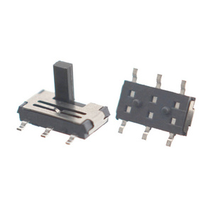 MSS22C02 SMD 2P2T Micro Slide Switch 2 Position MSS-22C02 SMT Miniature Switch 6 Pin Handle Height 1.5mm/2.0mm/2.5mm/3.0mm