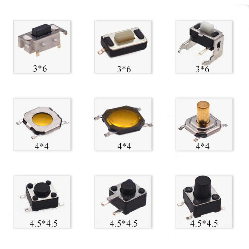 YZ Tact Switch  3*6  4*4  4.5*4.5  6*6  12*12  series and  Self-locking/non-locking switch and limit switch