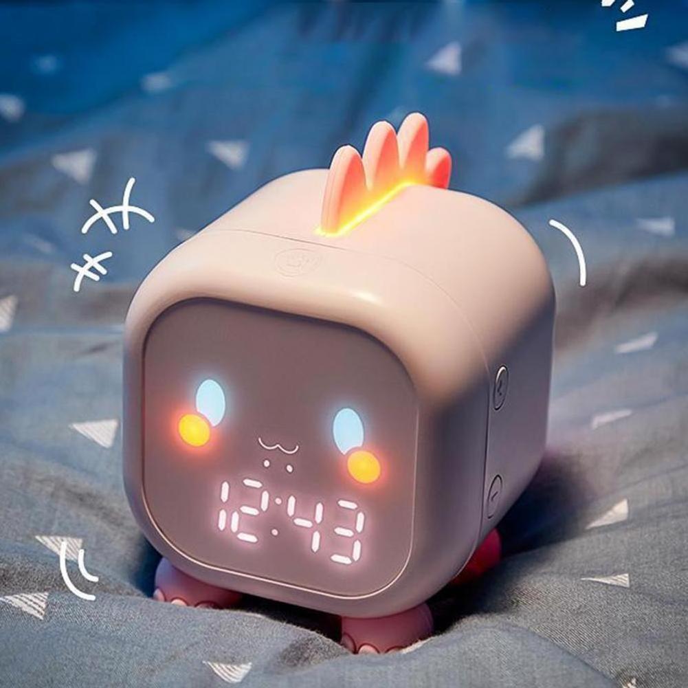 Smart Kids Bedside Digital Alarm Clock for Bedroom, Children's Sleep Trainer, Wake Up Night Light