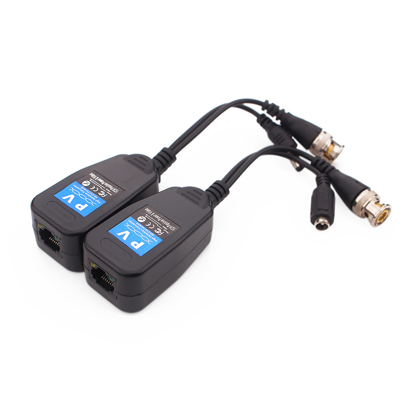 HD 4mp 5mp Factory Price CVI AHD TVI CVBS RJ45 BNC CCTV UTP Cat5 Video/Power Multifunction Twisted-Pair Transmitter Video Balun