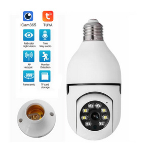 1080p 3MP Night Vision 5g Wireless Auto Tracking 360 Degree Wifi Cctv Security Camera Light Wifi Bulb surveillance AI tracking