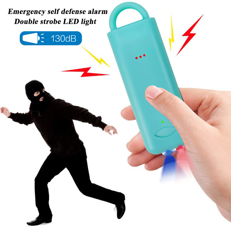 140DB Personal Security Alarm Powerful device off defense personal flashlight lady self defense