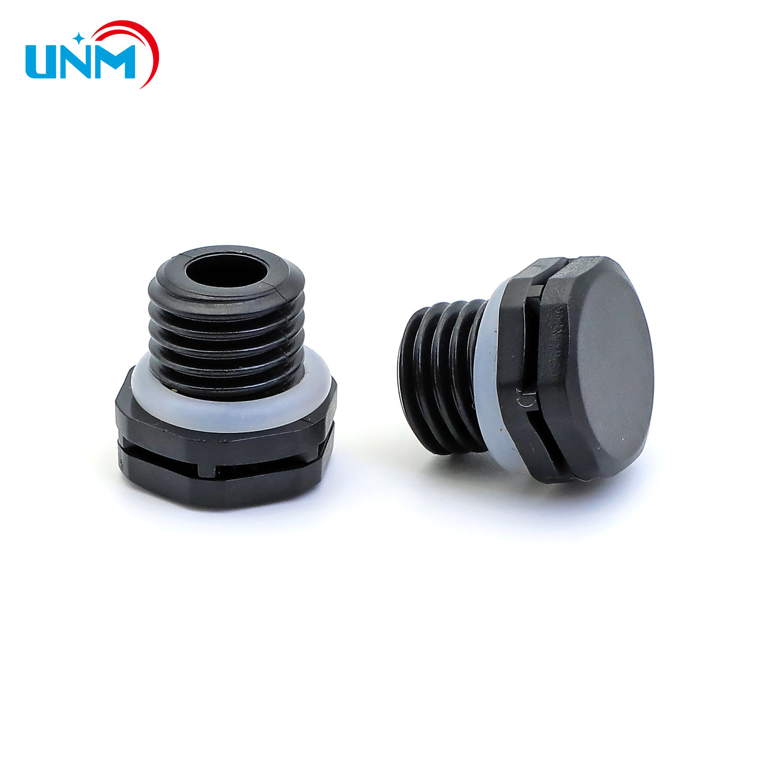 UNM Air Vent Plug Valve M12 Breather  ptfe Membrane Vent M12 Black Waterproof Breathable Screw Valve