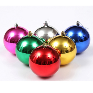 Ornament Christmas Decor Ball 3CM 4CM 6CM 8CM christmas ornaments balls Attractive Plastic Glass Painted Christmas Hanging Ball