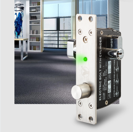 Fail Secure Magnetic Electric Drop Bolt Lock W/Cylinder For Access Control YB-620(LED)