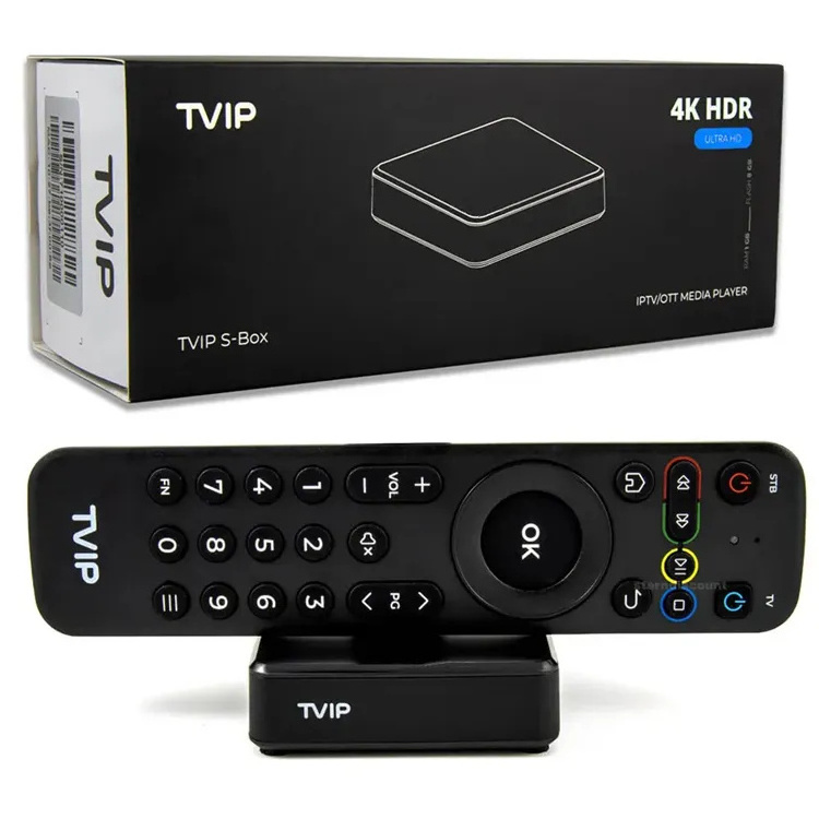 Best TVIP 710 S905W2 1G 8G Android 11 Linux tv box streaming box Smart Set top box Support Protal IPTV media player TVIP710