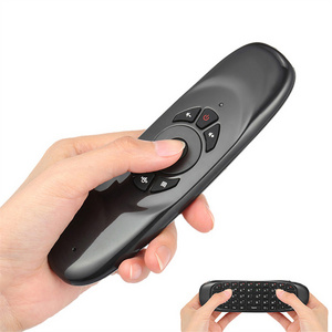 C120 2.4G Mini Wireless Air Mouse & Qwerty Smart Remote Control with gyroscope for Smart TV BOX/Mini PC /Set Top Box