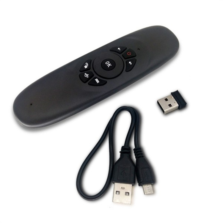 C120 2.4G Mini Wireless Air Mouse & Qwerty Smart Remote Control with gyroscope for Smart TV BOX/Mini PC /Set Top Box