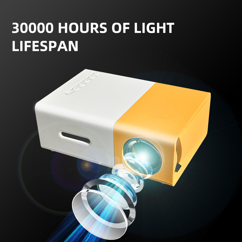 MINI Projector A2000 Smart Pocket 1000 Lumens LED Projecteur Video Beamer Home Theater Projector YG300 for kids Gift