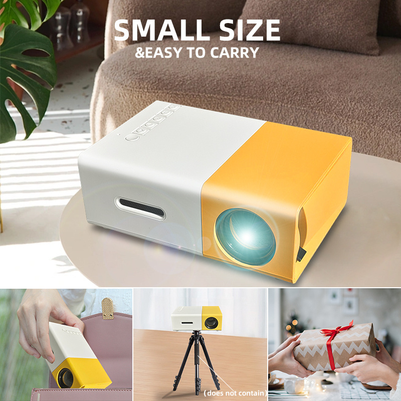 Mini Projector YG300 LCD Outdoor Home Theater Led Built-In Speakers projector High definition multimedia interface