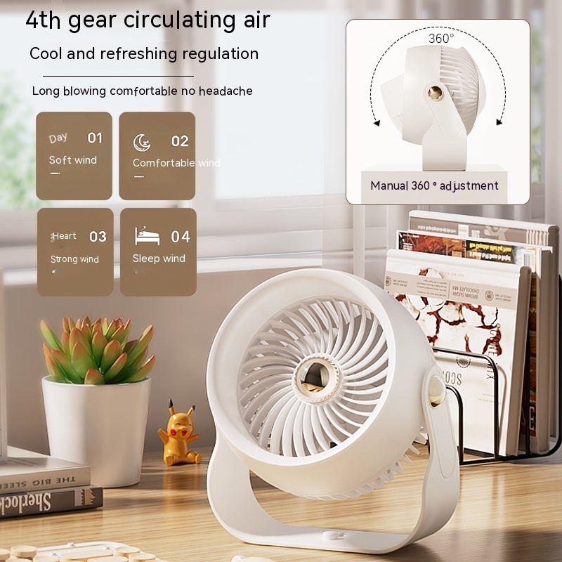 Portable Battery Operated Stroller 360 Degree Rotation Quiet 18650 Battery Mini USB Rechargeable Clip Table Fan