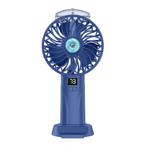 2400mAh Battery Multifunctional Portable Water Mist Rechargeable Fan Handheld Spray Mini Fan