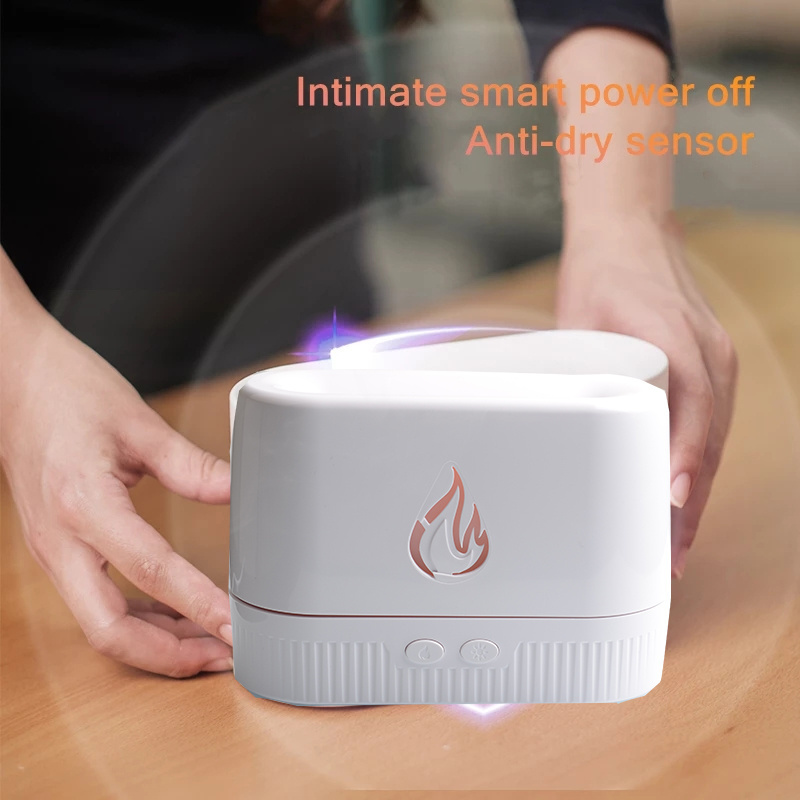 Flame Aroma Diffuser Air Humidifier Home Aromatherapy Fire Ultrasonic Essential Oil Diffuser Machine