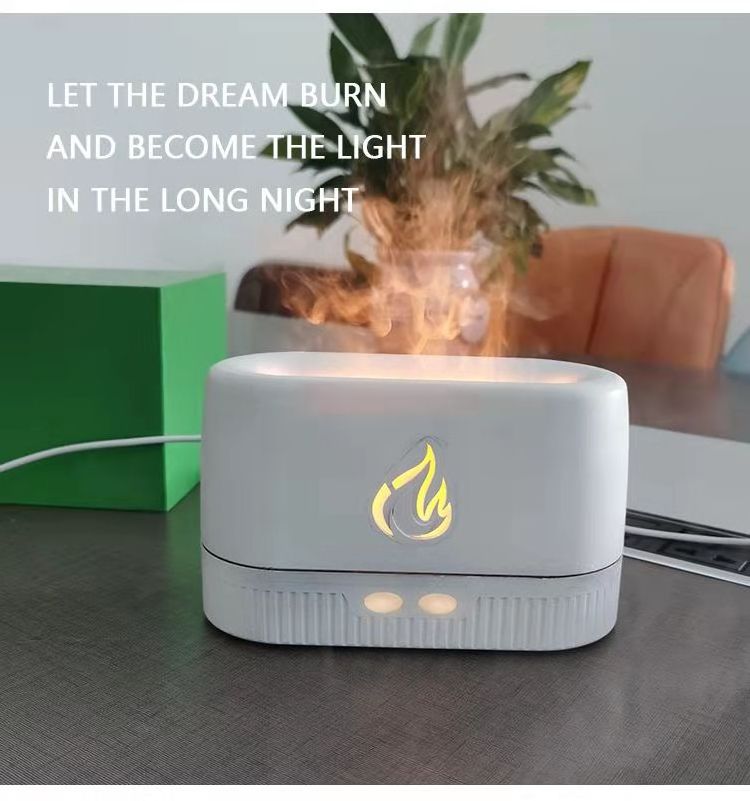 Flame Aroma Diffuser Air Humidifier Home Aromatherapy Fire Ultrasonic Essential Oil Diffuser Machine