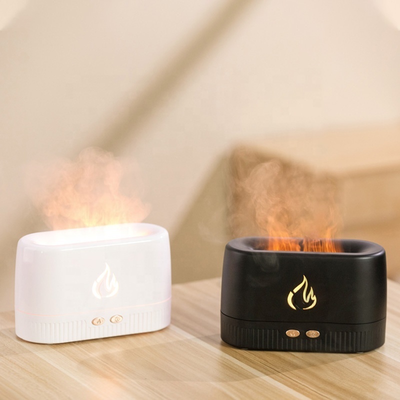 Flame Aroma Diffuser Air Humidifier Home Aromatherapy Fire Ultrasonic Essential Oil Diffuser Machine