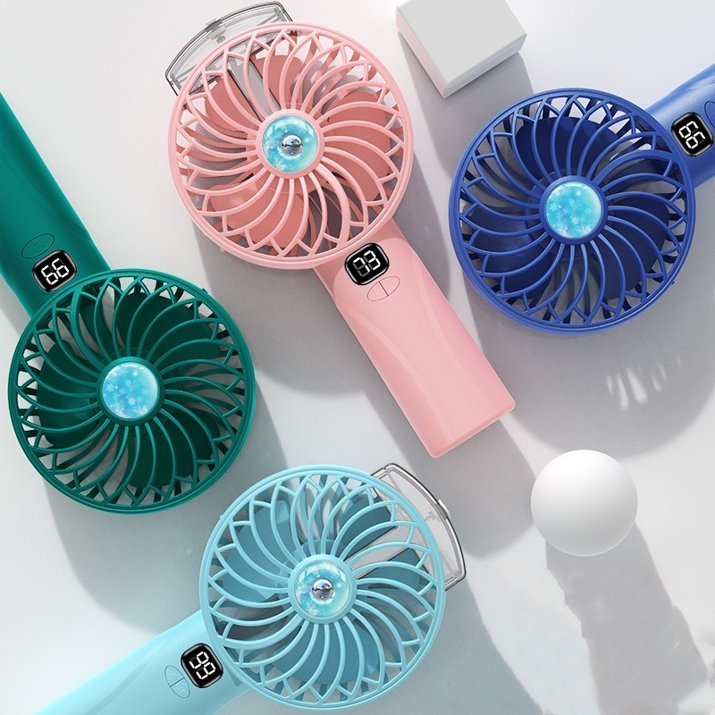 2400mAh Battery Multifunctional Portable Water Mist Rechargeable Fan Handheld Spray Mini Fan