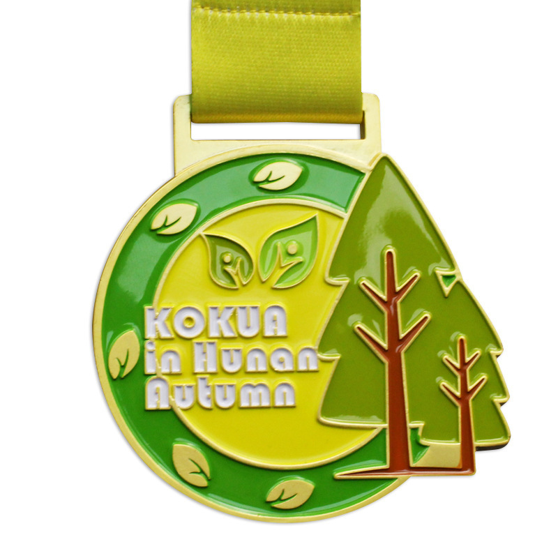 Wholesale zinc alloy marathon sports gold medal with high quality fiesta trophy blank custom 3d metal medal