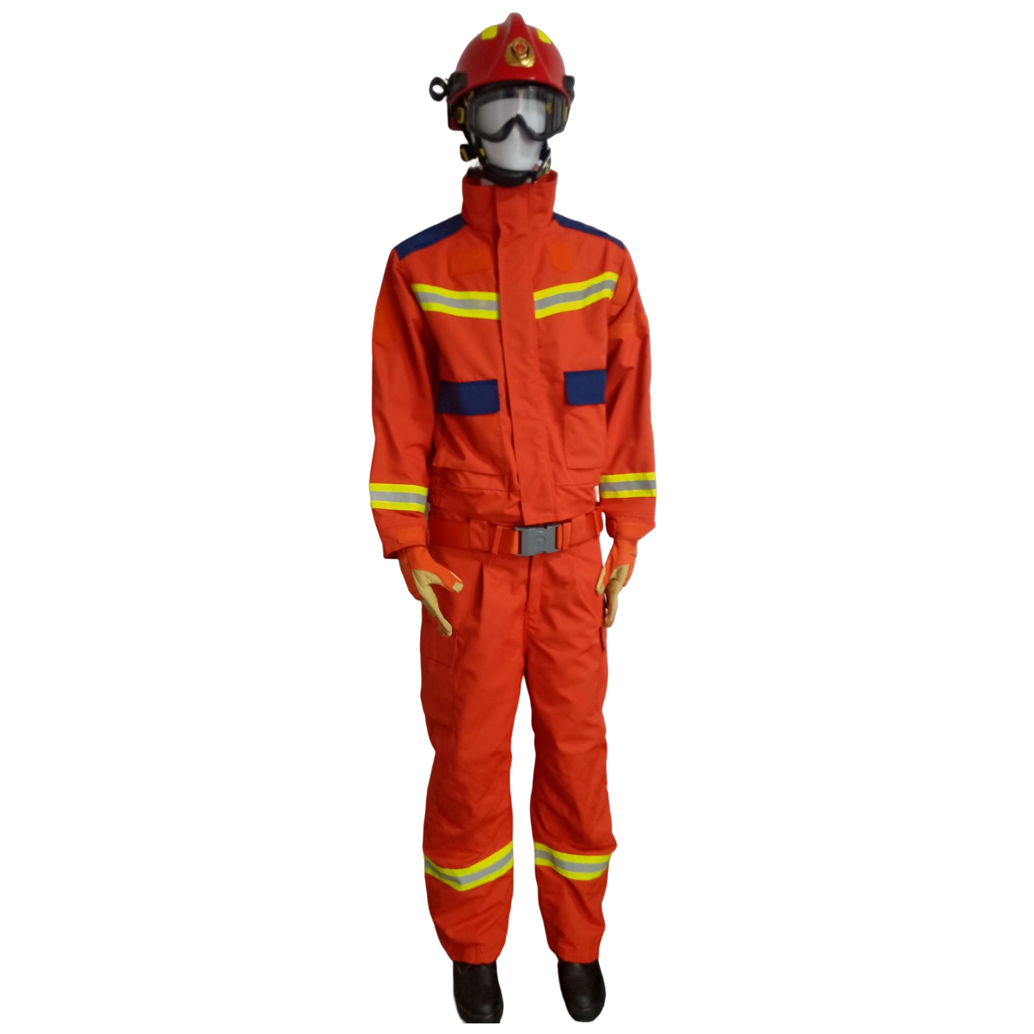 Fireman emergency rescue suit includJacket fire pants fireproof firefighting helmet fire gloves fire boots fireman suit