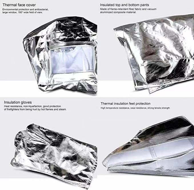 High Quality Wholesale Aluminized Fire Resistant Uniform 1000 Degree Aluminum Foil Heat Resistance Suit