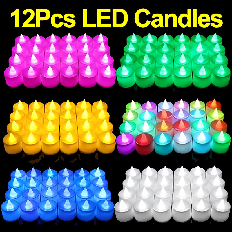 Wholesale Christmas Battery Operated Electric Flameless Plastic Mini Candles Led Tea Light