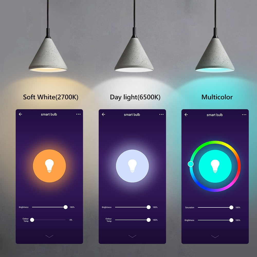 Tuya Smart Bulb Inteligente RGB WiFi Bulb LED Lamp Smart Light Magic Light Works with Alexa Google Assistant Music Bulb