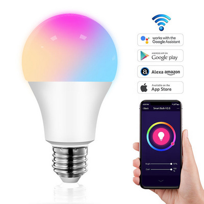 Tuya Smart Bulb Inteligente RGB WiFi Bulb LED Lamp Smart Light Magic Light Works with Alexa Google Assistant Music Bulb