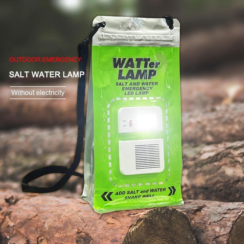 Latest Salt Water Lantern Lamp Emergency Night Light For Camping Outdoor brine LED light