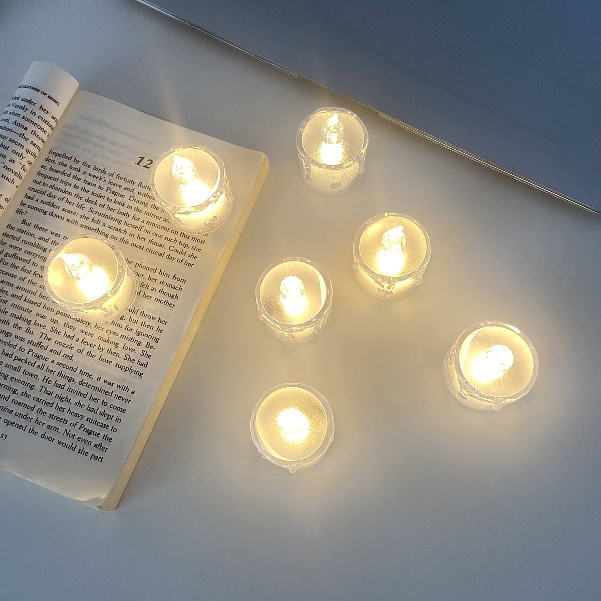 Eco-friendly mini electronic candle mood night light Christmas decorations LED candle lights LED tea lights