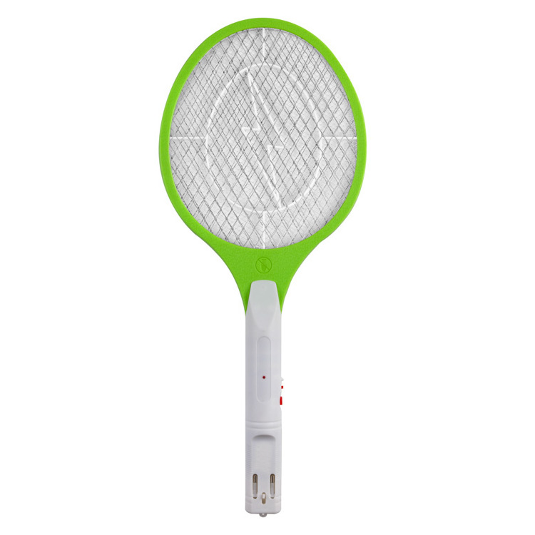 Rechargeable Battery Powered Mosquito Killing Swatter European Plug Bug Zapper without Led Light