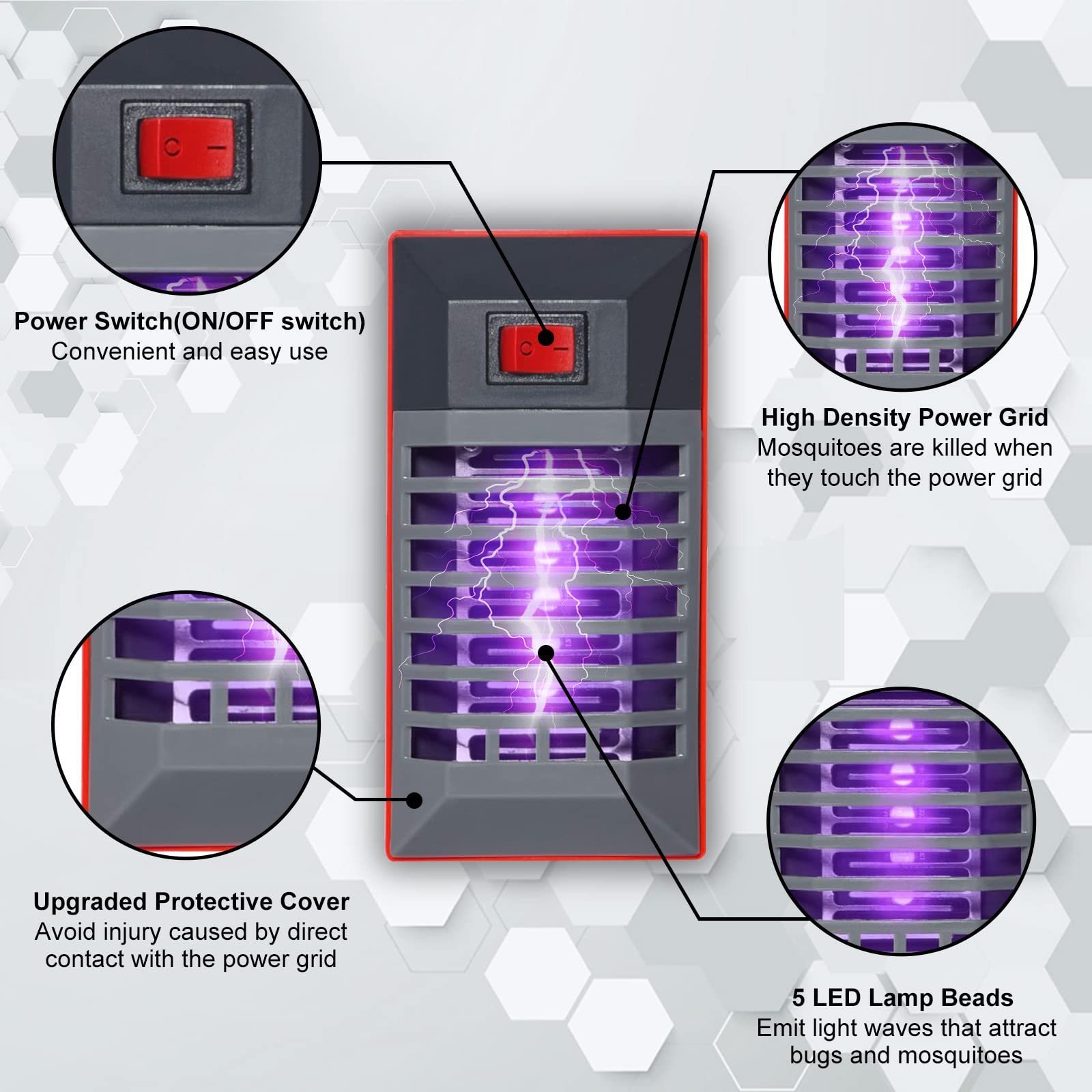 Mosquito and Flies Killer Trap OEM  Plug in Bug Zapper Mosquito Killer Insect Killer