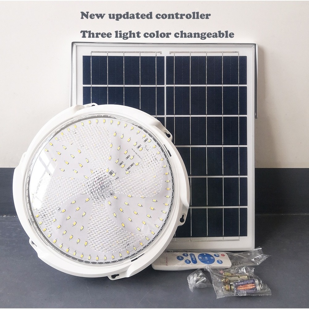 Hot sale indoor solar ceiling light Factory direct with remote control solar light lamp for indoor indoor solar light home house