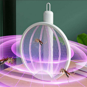 Foldable Plastic Electric Bug Zapper Fly Racket Flles Killer Trap Mosquito Swatter Bat Zapper Electric Mosquito Killer