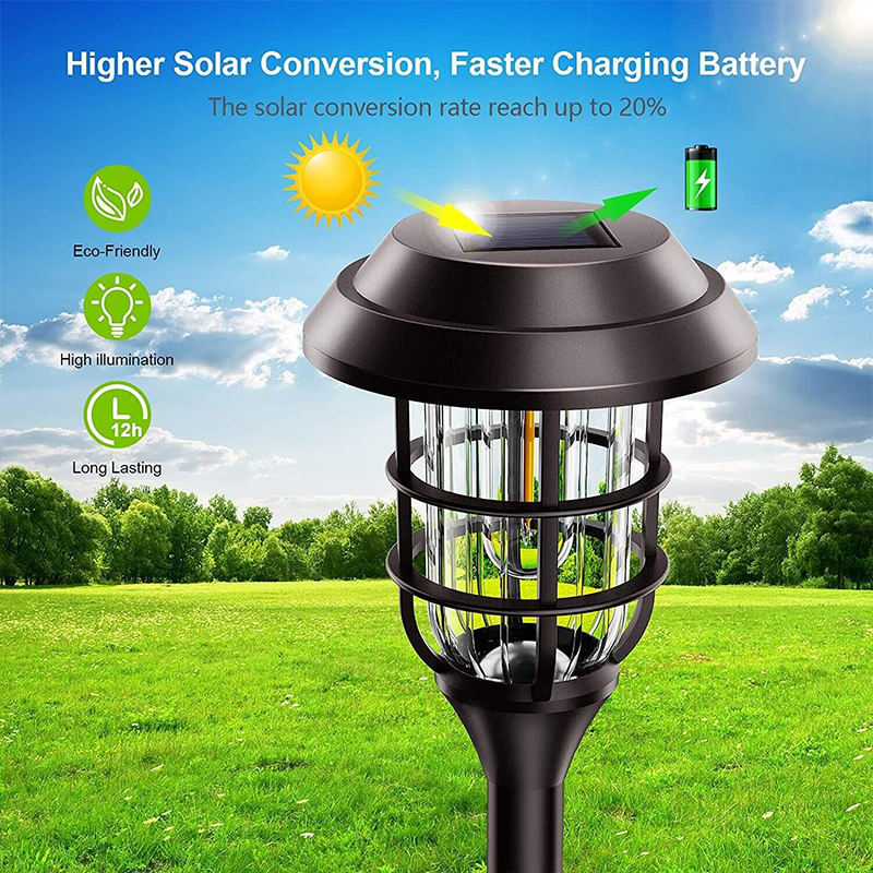 Solar Pathway Lights Outdoor Waterproof Garden Lights Solar Powered Landscape Lighting for Yard Patio Walkway Driveway Pathway