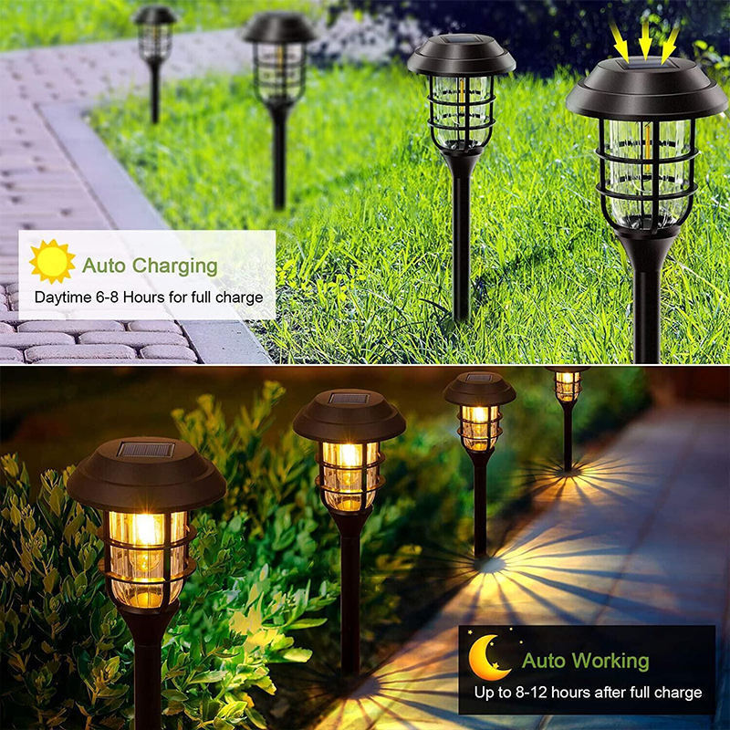 Solar Pathway Lights Outdoor Waterproof Garden Lights Solar Powered Landscape Lighting for Yard Patio Walkway Driveway Pathway