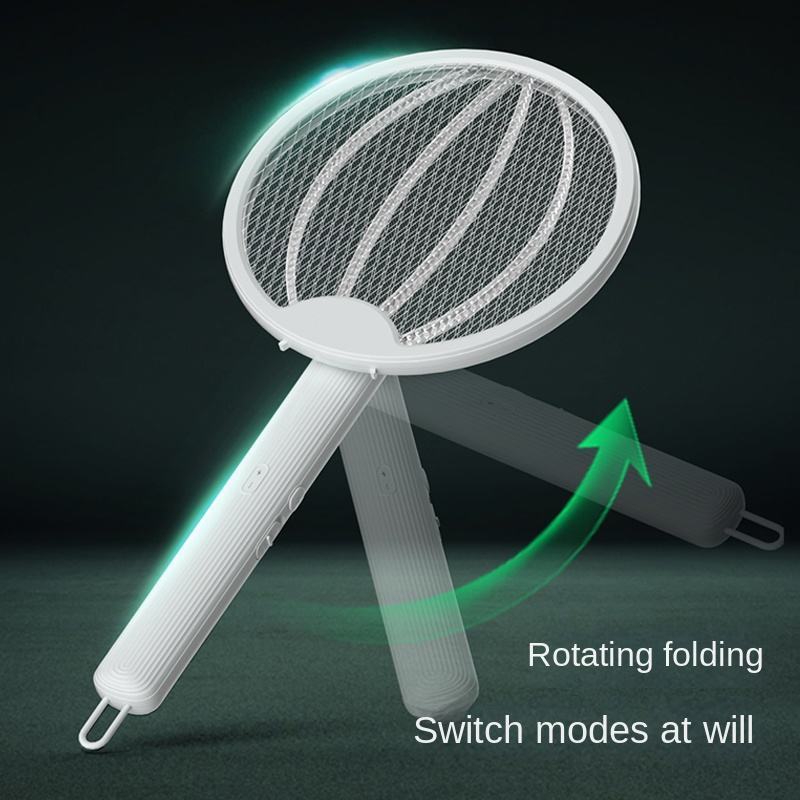 Foldable Plastic Electric Bug Zapper Fly Racket Flles Killer Trap Mosquito Swatter Bat Zapper Electric Mosquito Killer